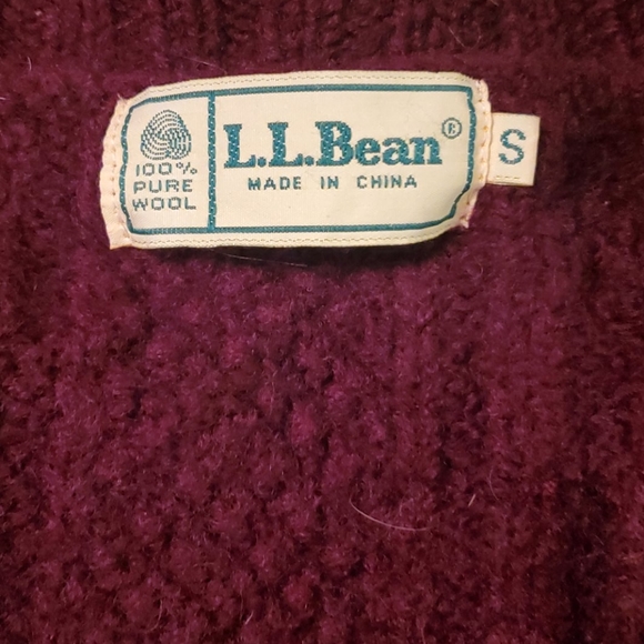 L L Bean Wool Cardigan- Small - Picture 6 of 8